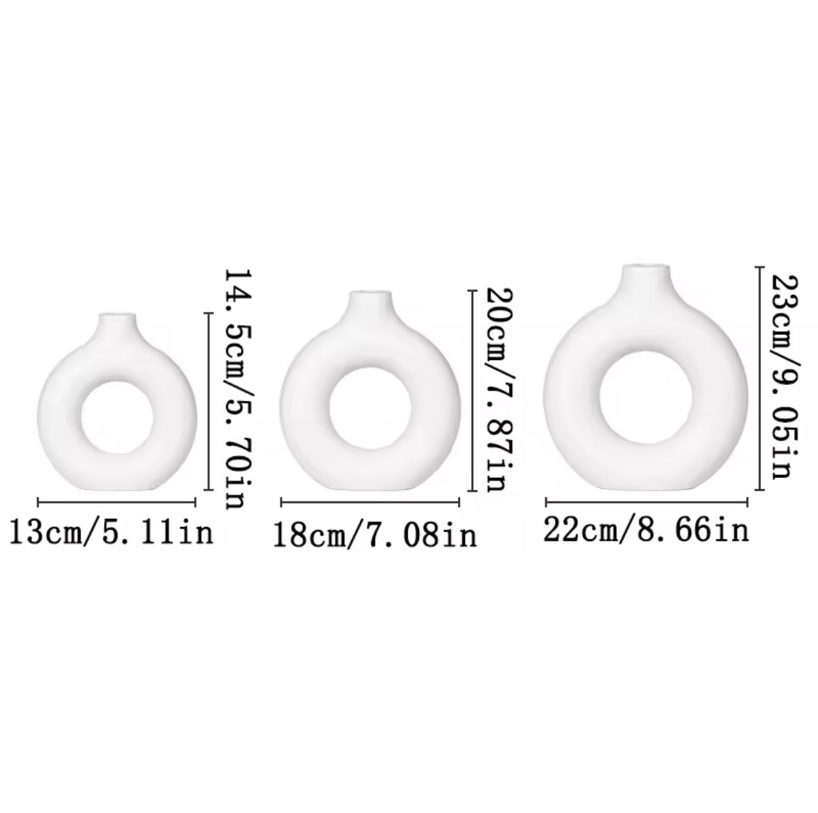 Nordic White Flower Vase