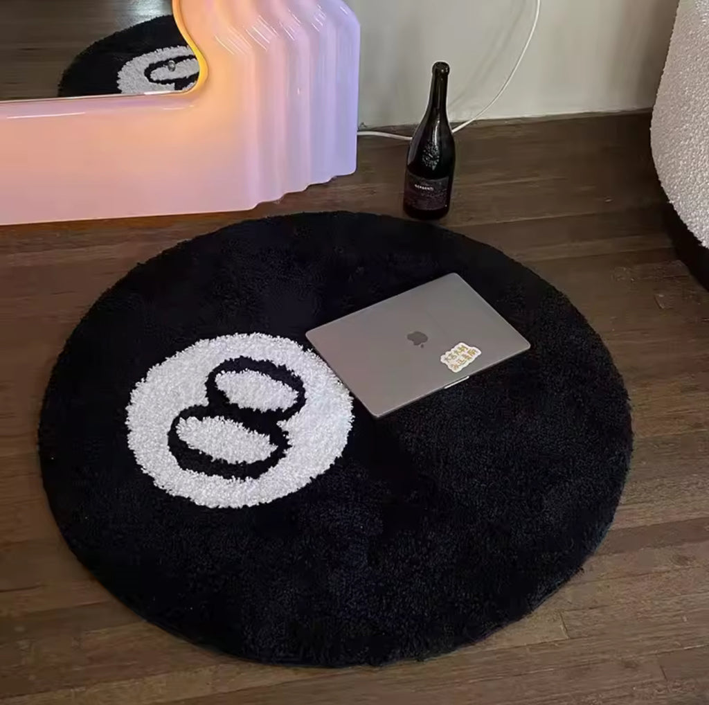 Black Billiards Rug