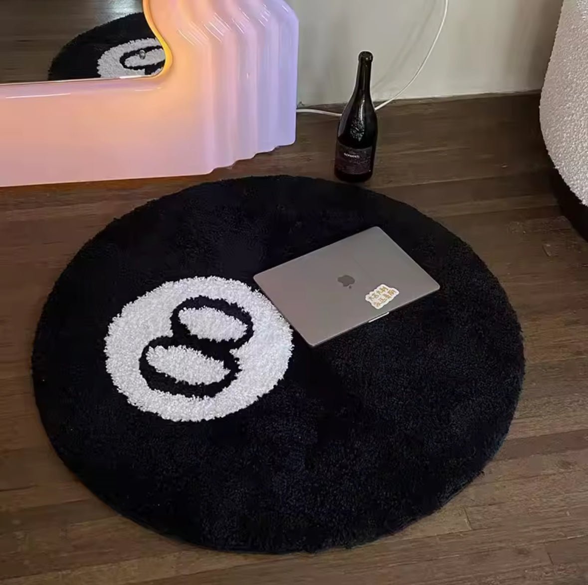 Black Billiards Rug