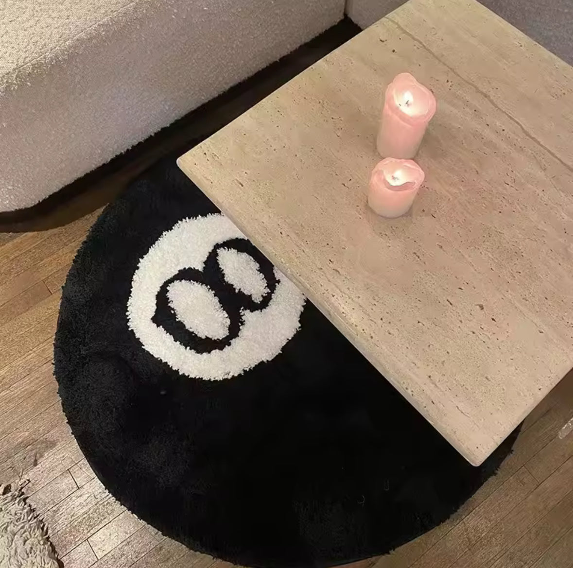 Black Billiards Rug